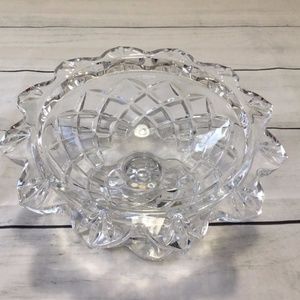 Cut Crystal Candy dish 24% Lead Polonia Made in Poland